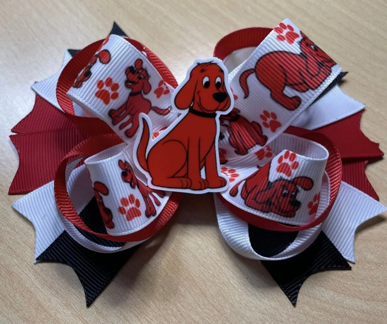 Clifford Inspired Hair Bow