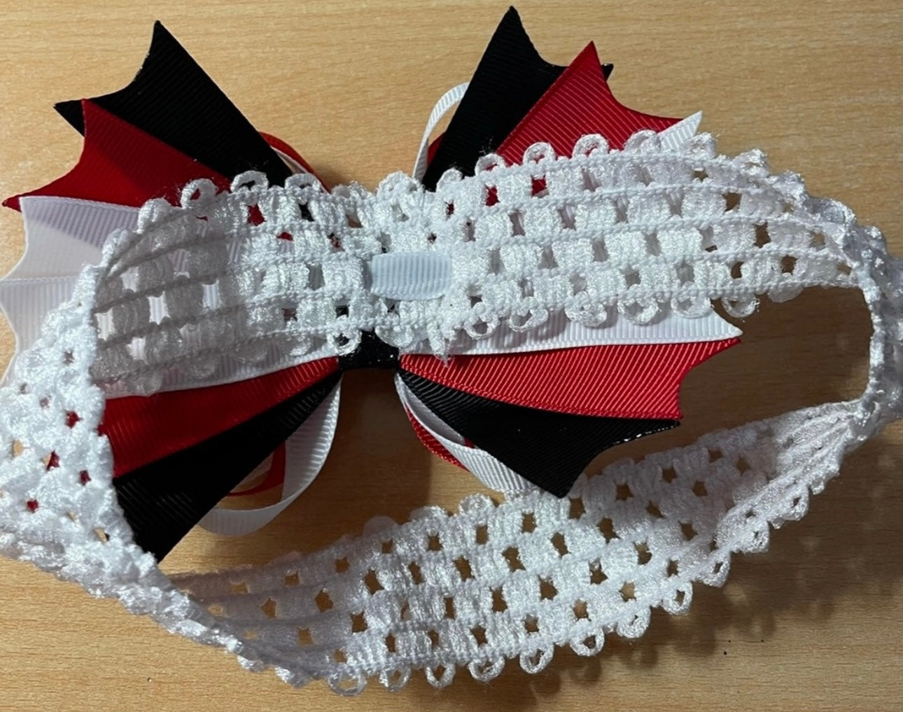 Chicago Blackhawks Hockey Inspired Hair Bow