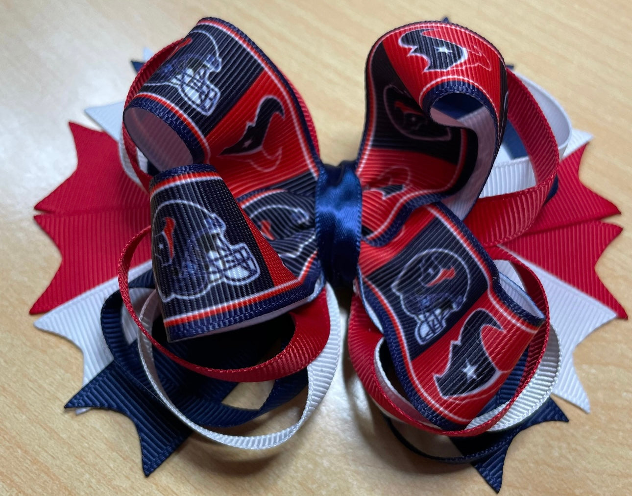 Houston Texans Football Inspired Hair Bow