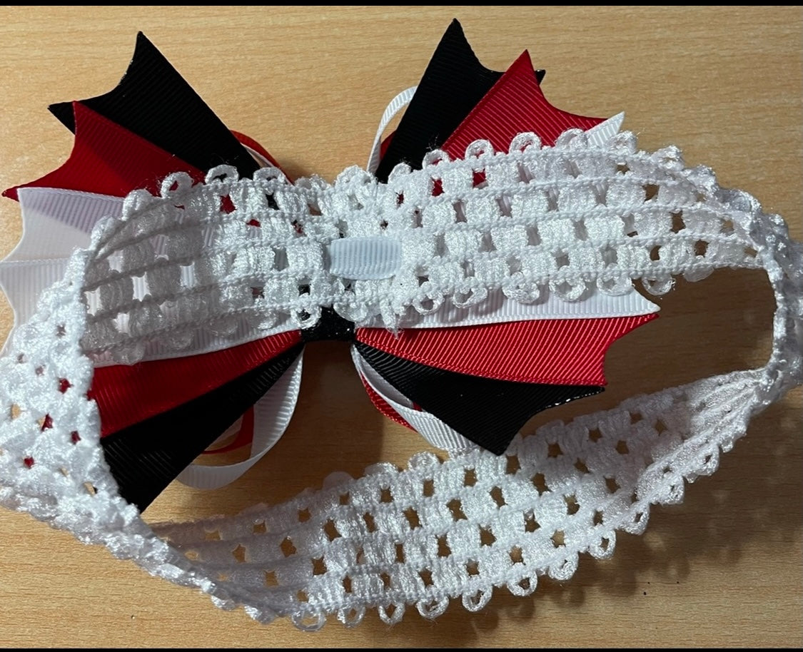 San Francisco 49’ers Football Inspired Hair Bow