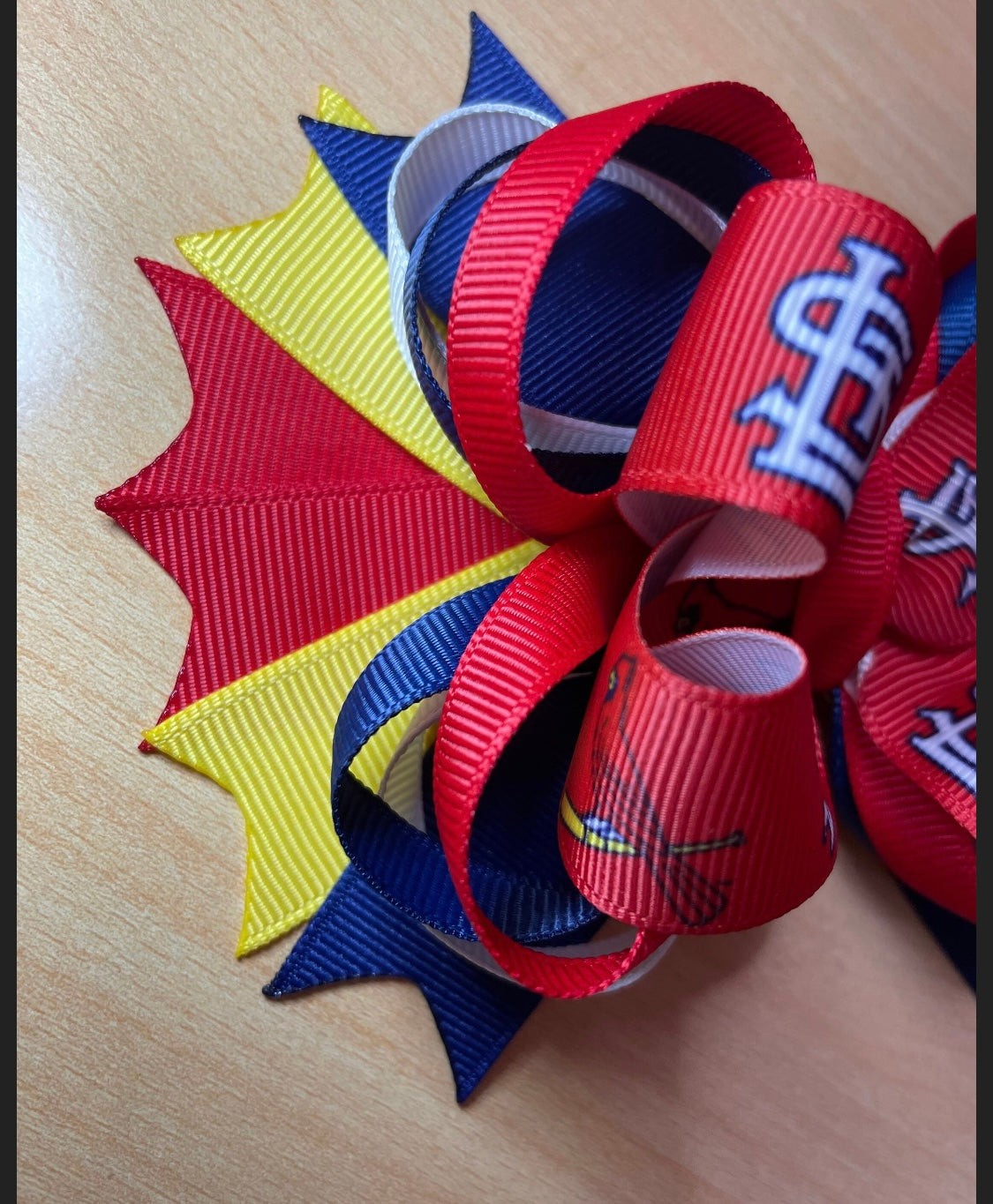 St. Louis Cardinals Baseball Inspired Hair Bow