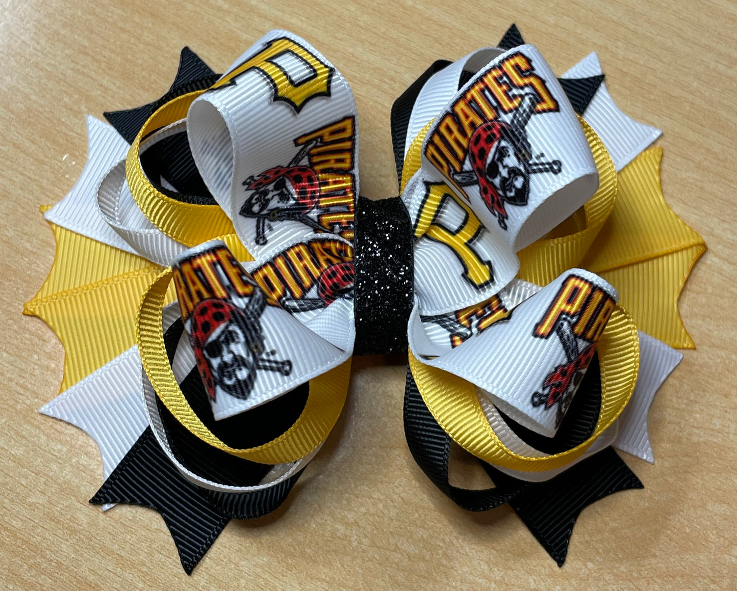 Pittsburgh Pirates Baseball Inspired Hair Bow