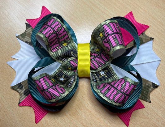 US Army Hair Bow