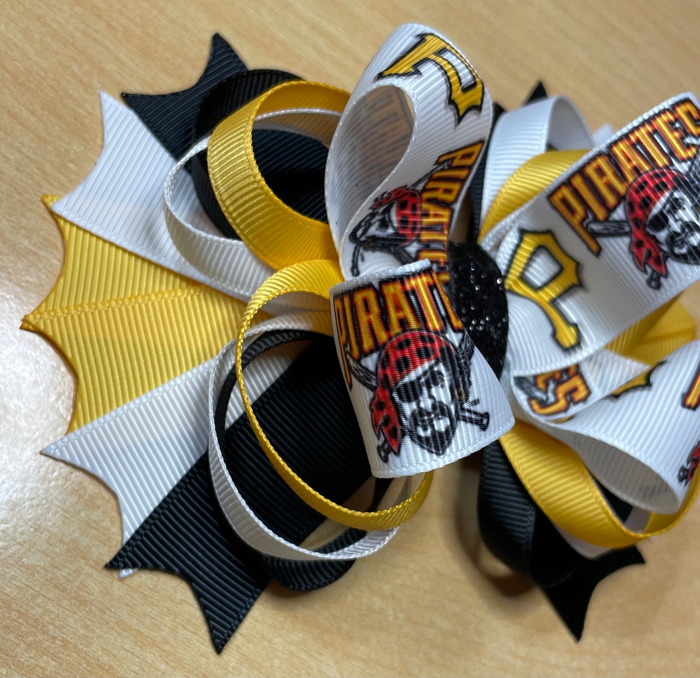 Pittsburgh Pirates Baseball Inspired Hair Bow