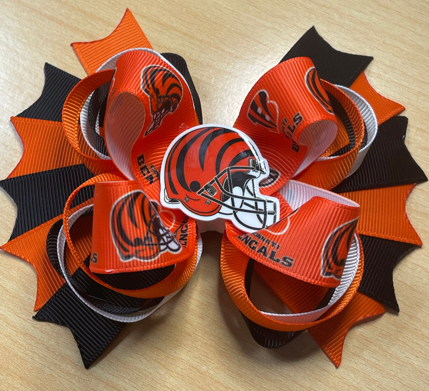 Cincinnati Bengals Football Hair Bow