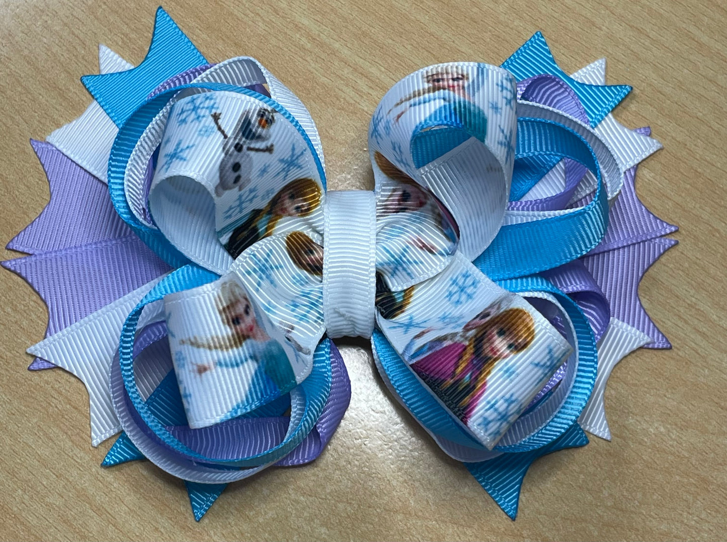 Frozen Anna, Elsa, Olaf Inspired Hair Bow