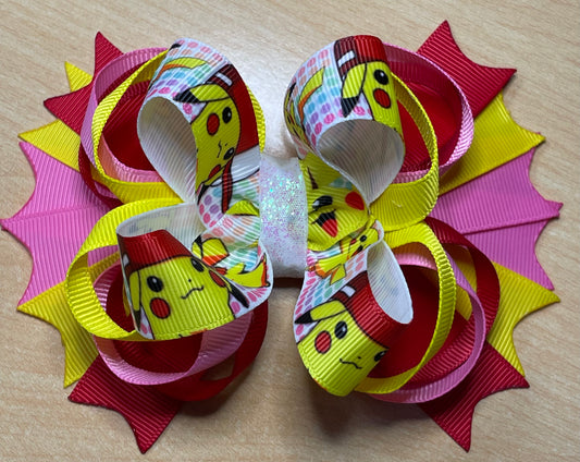 Pokémon Pikachu Inspired Hair Bow