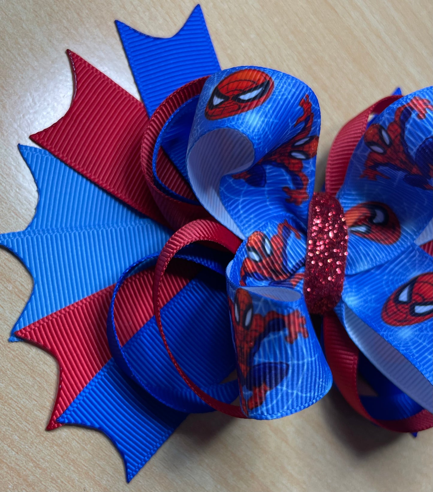 Spider-Man Inspired Hair Bow