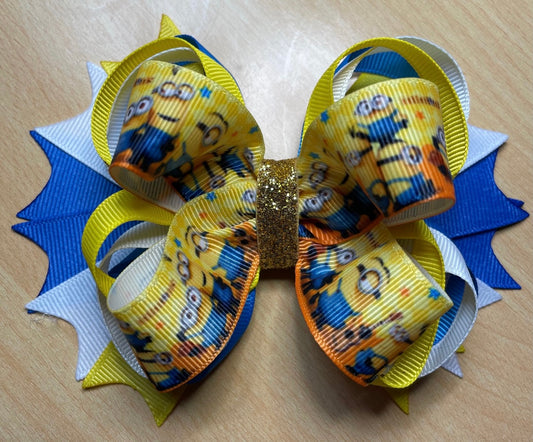 Minions Inspired Hair Bow