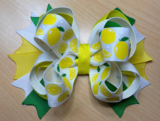 Lemon Inspired Hair Bow