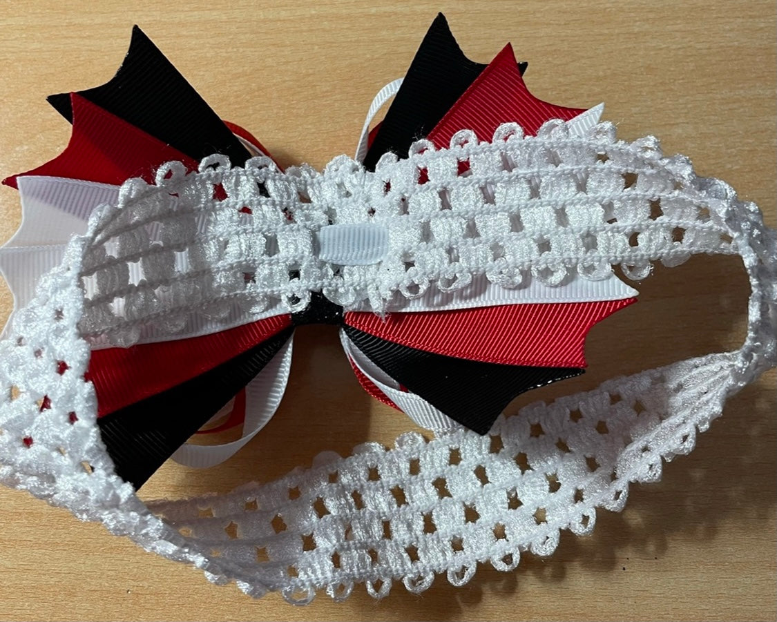 Dr. Seuss Cat in the Hat Inspired Hair Bow